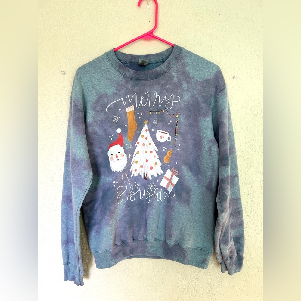 3 For $15/ Bleach Dyed Christmas Sweater